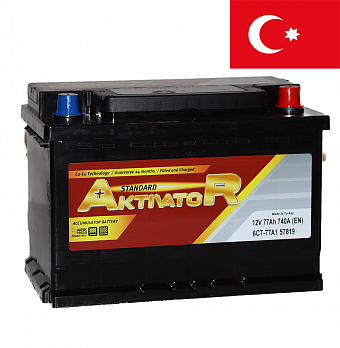   AKTIVATOR Standard 6- 77Ah R+ 740A EN 277/175/175 .