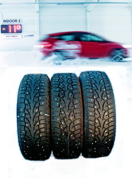 Car and tyres