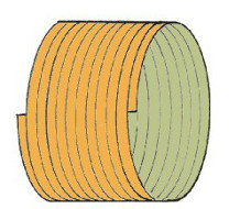 Cap ply spiral-wound