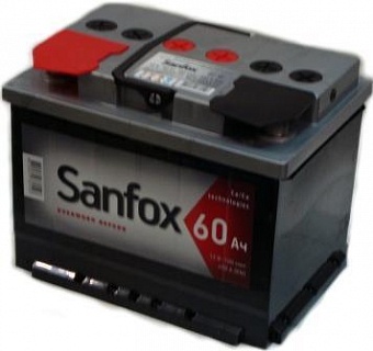   SANFOX 6CT-60Ah R+ 450A EN 242x175x190