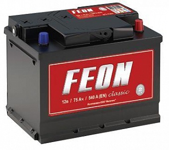   FEON Classic 6- 75Ah R+ 650A EN 278x175x190