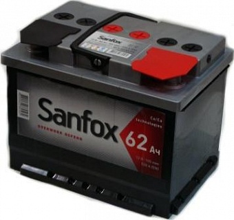   SANFOX 6CT-62Ah L+ 520A EN 242x175x190