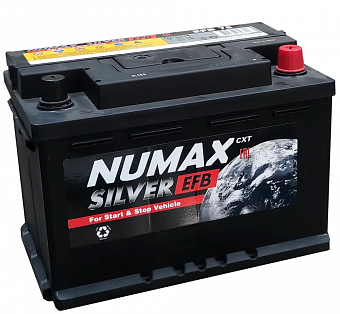   NUMAX EFB 6- 75Ah A1 R+ .. 760A EN 258/172/220 ...   