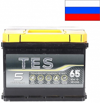   TES 6CT 65Ah R+ 630A EN 242x175x190 . .